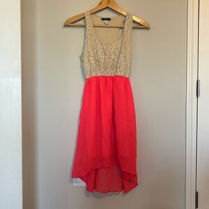 Cantata High Low Mini Dress Sz Med EUC